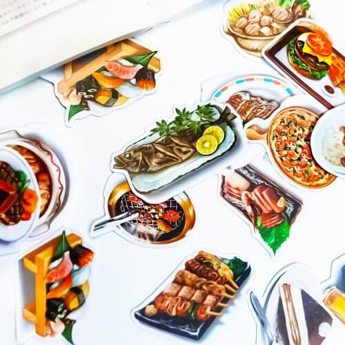 28pcs Creative kawaii cute self-made food scrapbooking stickers /decorative sticker /DIY craft photo albums