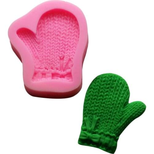 3D Glove Mold Silicone Cupcake Cookie Soap Candy Chocolate Cake Mould DIY Pastry Baking Tool Christmas Kitchen Accessories