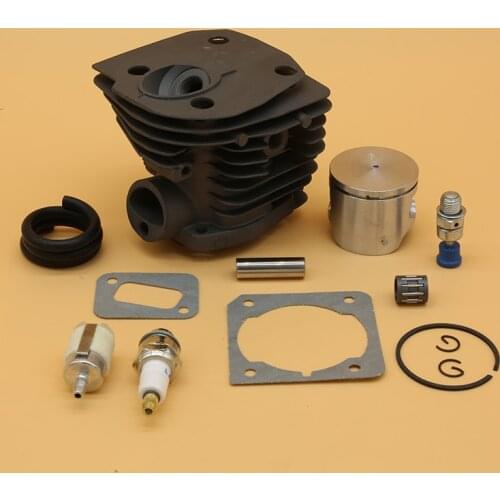 44mm Cylinder Piston Spark Plug Fuel Line Gasket Rebuild Kit For HUSQVARNA 350 Chainsaw Engine Motor Spare Parts