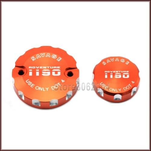 For KTM 1190 ADVENTURE R 2013-2016 2015 2014 Motorcycle Accessories Front & Rear Brake Reservoir Cover Cap LOGO 1190ADVENTURE