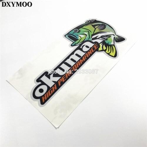 Car Styling Funny Go Fishing Car Sticker Car Vinyl Tape Sticker Decals for Okuma