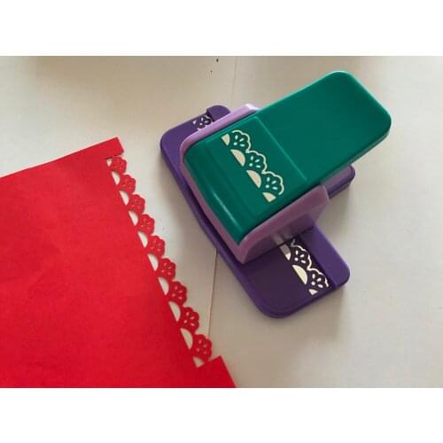 Free shipping New Arrival Fancy border punch number 12 design flower foam paper embossing punch for DIY handmade crafts punches