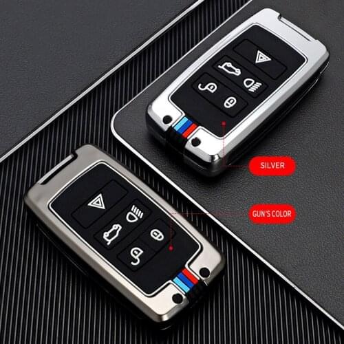 2021 Zinc Alloy car key cover case protect skin for Land Rover Range Rover SPORT Evoque Discovery 5 5button key