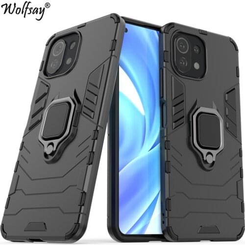 For Xiaomi 11 Lite 5G NE Case Armor Magnetic Suction Stand Full Cover For Xiaomi 11 Lite 5G NE Case Cover For Mi 11 Lite 5G NE