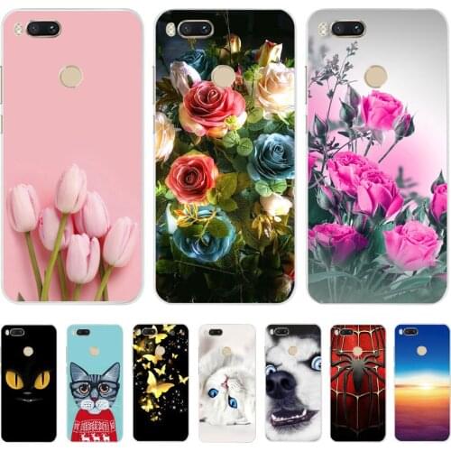 For Xiaomi Mi A1 Case Cover Silicone Flowers Animal Back Cover for Xiomi Xiaomi MiA1 Mi A1 Phone Cases Bumper Capa Soft TPU Case