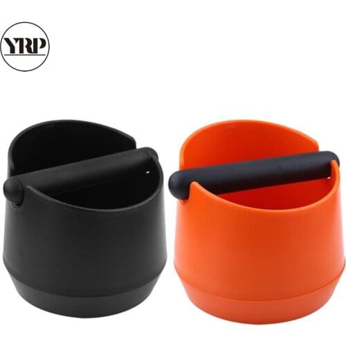 Black Espresso Coffee Knock grounds Box Coffee Tamper Tools ABS Container Waste Bin Detachable Knock Barista Coffee Accessories
