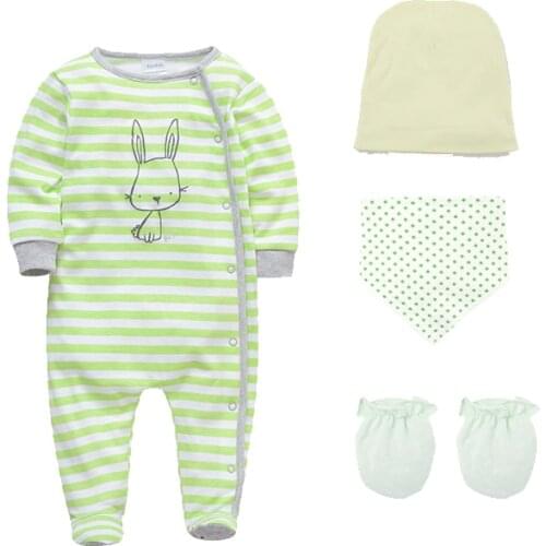 Honeyzone Winter Baby Bodysuit Set Newborn Girl Baby Clothes Cartoon Cute Print Full Sleeve Twins Jumpsuit Infant Body Neonato