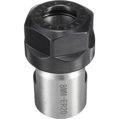 ER20 Collet Chuck Motor Shaft Extension Rod Spindle Lathe Tools 8MM Milling Boring