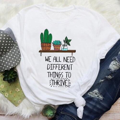 Women Watercolor Flower Fashion Ladies Womens Tops Clothes Graphic Female T-Shirt Stylish T Shirt Literary Style T-shirts