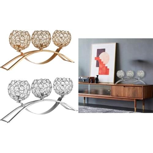 Crystal Candle Holder Votive Candle Wedding Candelabra Tealight Candlestick