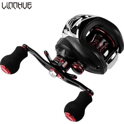 LINNHUE Baitcasting Reel 7.0:1 High Speed Carbon 5.5KG Drag Left Right Hand Reel Waterproof Carp Fishing Reel Pesca