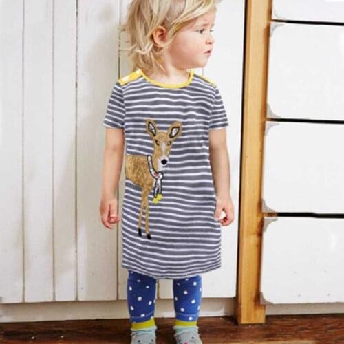 Girls Summer Dress Baby Girl Clothes Vestidos 2018 Brand Kids Dresses for Girls Costume Animal Flower Children Princess Clothing