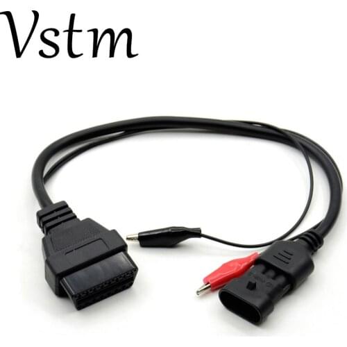Cable set 16 Pin to 3pin for fiat obd cable connector for fiat 3 pin Diagnostic Cable with Obd 2 Connector Tool diagnostic cable