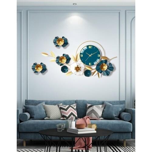 Nordic Style Home Fashion Creative Wall Clock Living Room Modern Minimalist Decoration Art Light Luxury Wall Clock