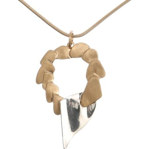 Originality Personality Geometry Triangle Irregular Alloy Long Necklace Fashion Jewelry Wholesale