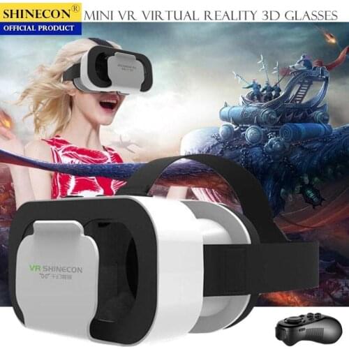 Original VR virtual reality 3D glasses case stereo VR Google cardboard headset for IOS Android smartphone, bluetooth joystick
