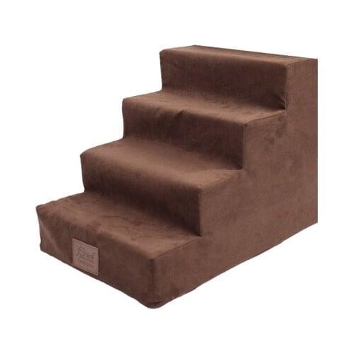 5 Steps Pet sponge Ladder with Cover 65*50*38 cm Dog Stairs Indoor Portable Cat Stairs Anti-slip Removable Sofa Bed Stairs CW089