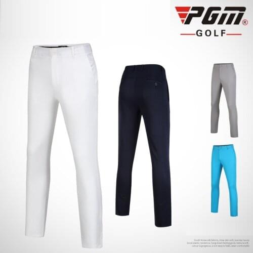 Pgm Men Summer Breathable Golf Pants High-Elastic Comfortable Golf Trousers Male Full Length Soft Sportswear D0774