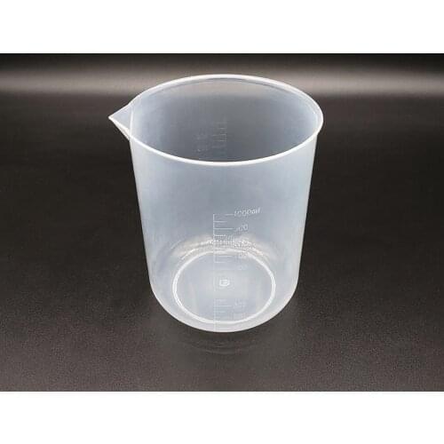 3pcs Plastic beaker in low form ,Capacity 1000ml,Plastic measuring cup,Laboratory plastic beaker