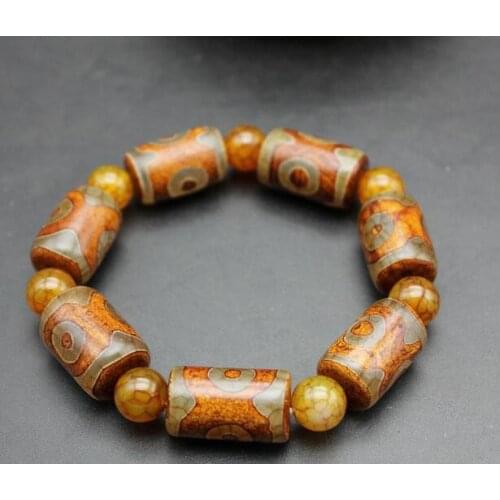 The popular Chalcedony Tibet bead bracelet fashion accessories all-match male friends or family