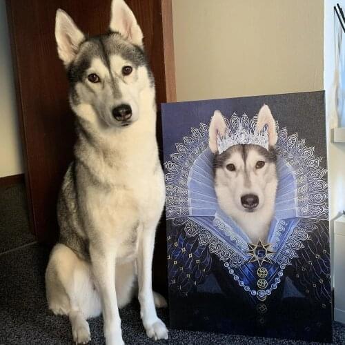 Custom Pet Portrait Oil Painting from Photo, Hand Drawing pet Art Customized by Seasoned Talent Artist