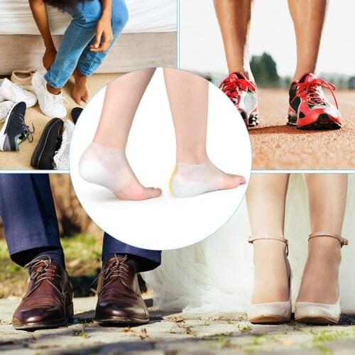 Silicone Invisible Height Increase Insole 2CM 3CM Lift New Upgrade Soft Socks Shoes Pad for Men Women dropshipping