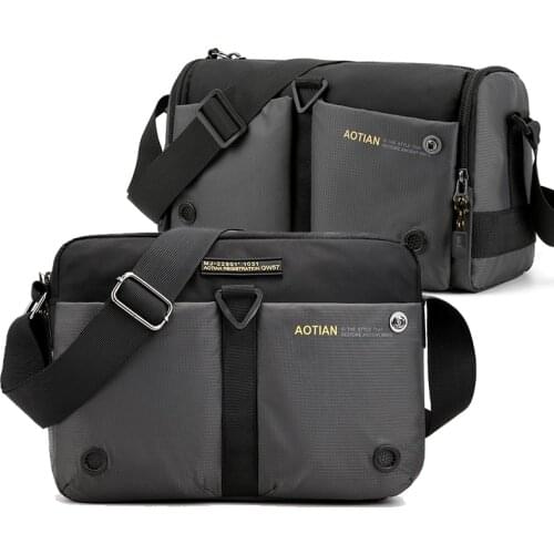 AOTIAN Brand Mens Shoulder Bag man Messenger Bag High Quality travel waterproof boy Crossbody Bag Casual male Light Handbags