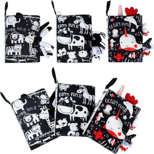 Soft Baby Cloth Book Educational Rattle Toys For Babies Rustle Sound Baby Books 0 12 Months Early Learning Toys Baby