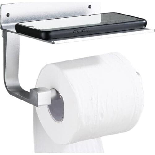 Tissue Toilet Paper Bathroom Holder Hanger With Rack Shelf for Hotel Home
