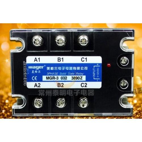 Three - phase solid state relay DC - controlled alternating current (MGR - 3 032 3890Z 380v90A) mager