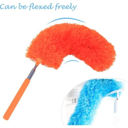 Microfiber Duster Adjustable Stretch Extend Microfiber Feather Duster Extendable Design Household Dusting Brush Cleaning Tools