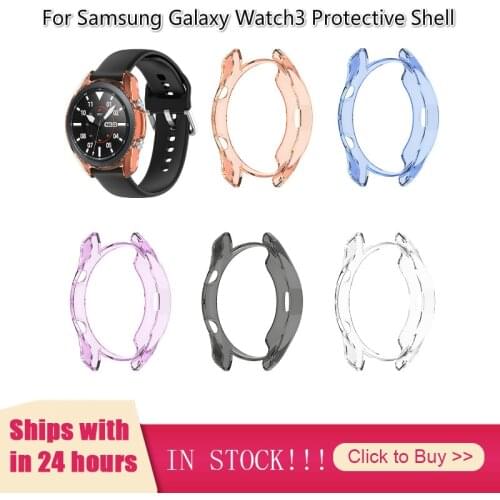 Ultra Slim Protector Case For Samsung Galaxy Watch 3 45mm 41mm Watch3 Soft Hollow Out Smart Watch Cover Protective Bumper Shell