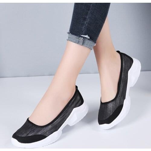 Women Shoes PU Flats Loafers Female Sneakers Light Weight Walk Shoe For Women Comfort Lady Footwear Zapatos De Mujer Big Size 42