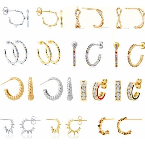 925 Sterling Silver Ear Needle New Ladies Inlaid Diamond Stud Earrings Shiny Crystal Earrings Fashion Exquisite Birthday Gifts