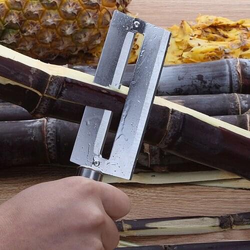 1pc Simple Stainless Steel Durable Practical Kitchen Gadgets Pineapple Peeler Tools Knife, Manual Sharp Sugar Cane Home Cutter