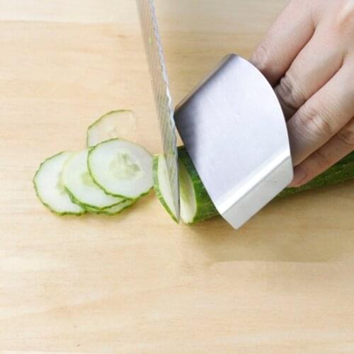1 PCS Finger Guard Protect Finger Hand Not To Hurt Cut Stainless Steel Hand Protector Knife Cutting Finger Protection Tools