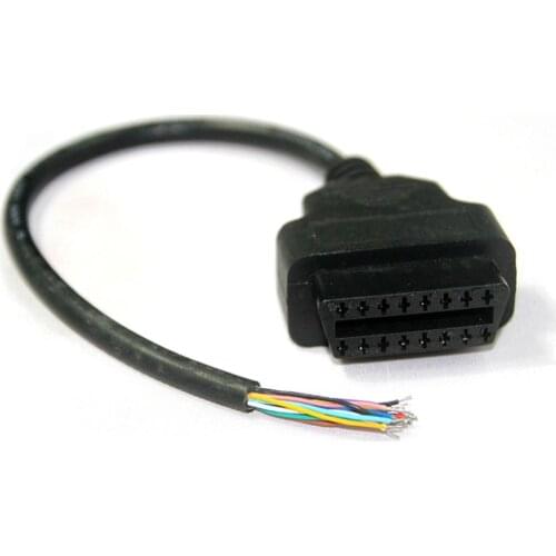 16 Pin OBD2 Male To Opening Female Cables OBD Diagnostic Tools Automobile ELM327 Connectors