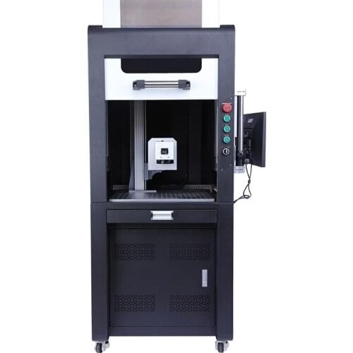 20W fiber laser marking machine with full cover 30W 50W closed fiber laser marker