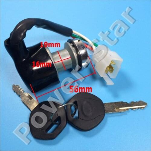 3 Wires Hammerhead 150CC 250CC Go Kart Buggy Ignition Key Switch Assy