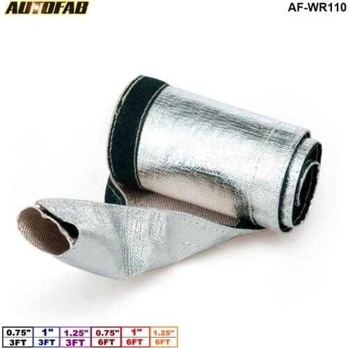Aluminized Metallic Heat Shield Sleeve Insulated Wire Hose Cover Loom (ID: 0.75"& 1"& 1.25") For Honda crv AF-WR110