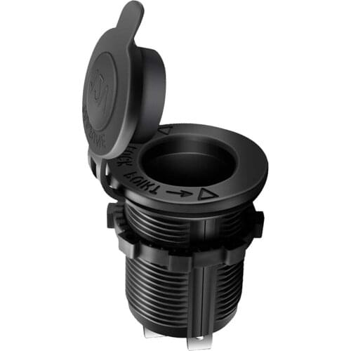 Car Marine RV 12V Cigarette Lighter Socket Power Outlet Receptacle with Wire DIY Kit for Car Marine Motorcycle ATV RV