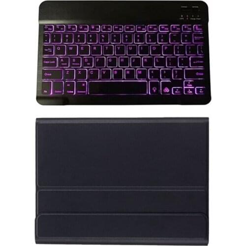 Case+Backlight Keyboard for Lenovo M10 FHD REL TB-X605FC/LC 10.1 Inch Tablet Flip Leather Case with Wireless Keyboard