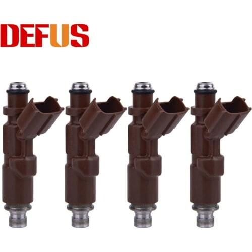 DEFUS 4PCS NEW 23250-22060 fuel injectors for 00-06 Toyota Celica/Matrix, Pontiac Vibe 1.8L