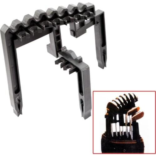 Golf 9 Iron Club ABS Shafts Holder Club Heads Black of Bags Organizer Stacker Fits Any Size Golf Accessories Golf Holder