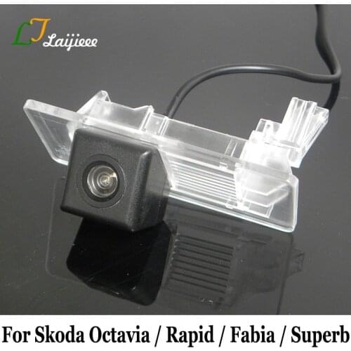 Rearview Camera For Skoda Octavia III Rapid NH Fabia NJ Superb 3T / RCA High Definition Wide Angle Car Reverse Parking Cameras