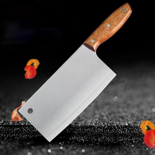 Chinese Cleaver Handmade Chopper Chef 3cr13 Stainless Steel Knife Professional Kitchen Knives Meat Vege Slicer Chopping Knife