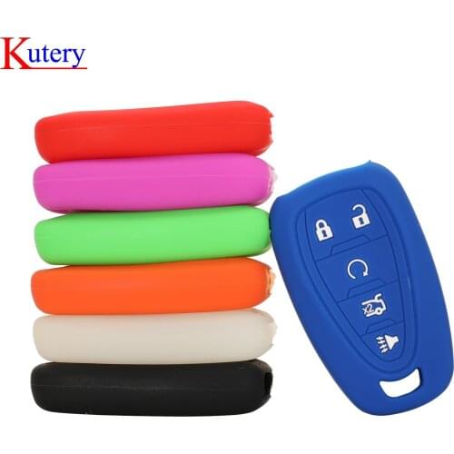 Kutery 10PCS Remote Silicon Colorful Key Cover 5BTN For Chevrolet Cruze Sonic Camaro Equniox Traverse Malibu Protect Replacement