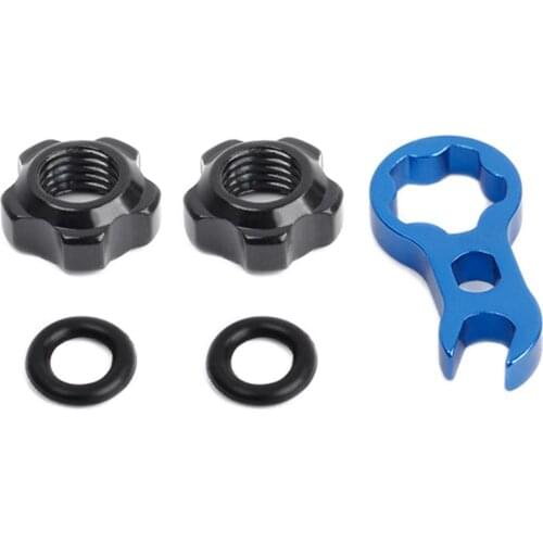 Lightweight Track Bike Presta Valve Nut Wrench MTB Road Fixed Gear Bike Tire Valve Nut Cap with Wrench Bicycle Repair Tool