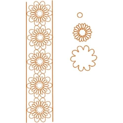 YaMinSanNiO Dies Flower Border Metal Cutting Dies Paper Craft for Scrapbooking Card Album Embossing Diecut Template New 2019