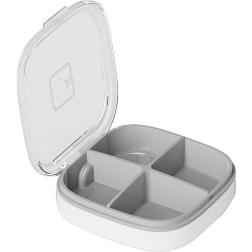 Mini Pill Case 4/6 Grids Storage Box Portable Pill Box Transparent Lid Compartment Medicine Tablet Dispenser Pill Organizer